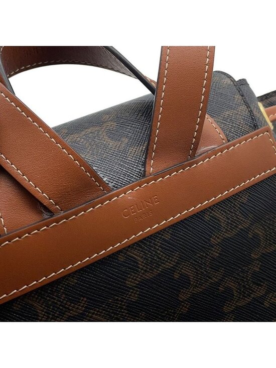 Celine Backpack Boni Triomphe Leather Brown main image 7